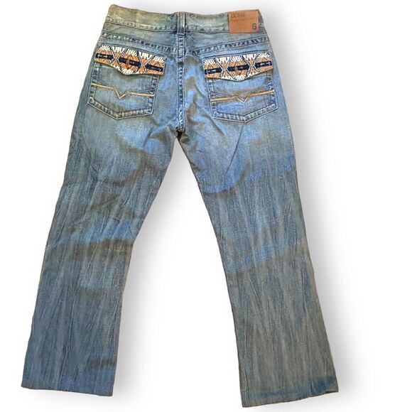 Vintage Guess Premium Blue Jeans Embroidered Mens 33 Limited Edition Made in USA - Picture 3 of 15